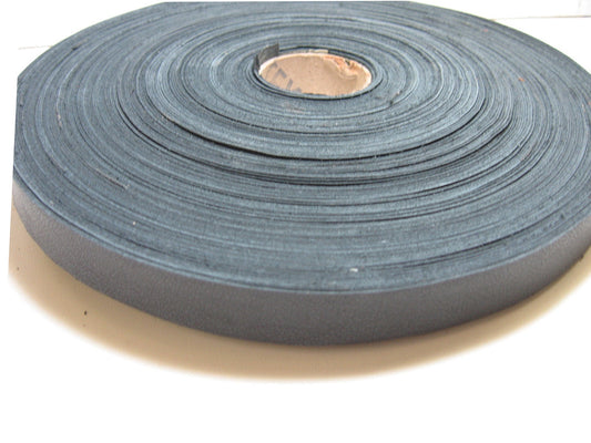 CLEARANCE!!!!   Genuine Leather Strap 11/16" Flat (5 yds) in Black 1500 Nappa Cowhide 0687ND8 trim tape; edge binding; leather tape