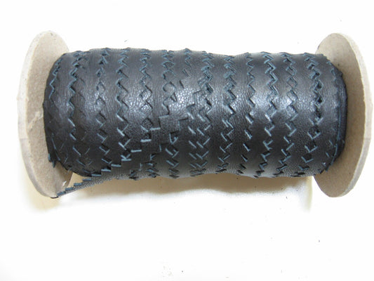 CLEARANCE!!!!   1/2" Top Stitch Pinked Decorative Trim Tape "Ric-Rack" in Black 1500 (5 YDS) 3717XD8