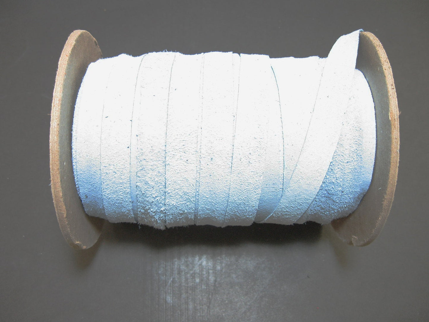Genuine Baby Blue Pig Suede Stripping 1/2" flat (5 yds) 0500NP2