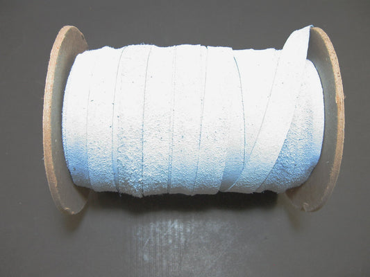 Genuine Baby Blue Pig Suede Stripping 1/2" flat (5 yds) 0500NP2