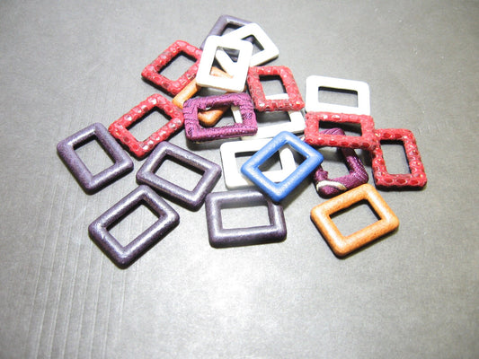 Lot of 405NB 1/2" x 3/8" Leather Covered Buckle Assortment (24 PCS)