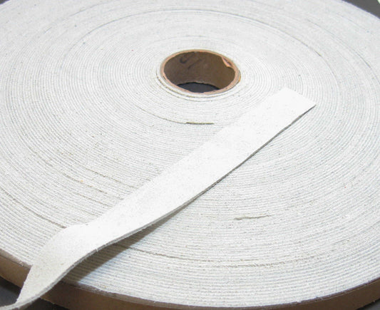 3/4" Flat, Lacing in Issy White Calf Split Suede (5 yds) 0750ND9