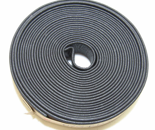 5/8" Double-folded & Reinforced Cowhide Leather Strap in Black Duquesa (2 YDS) 0625RD9