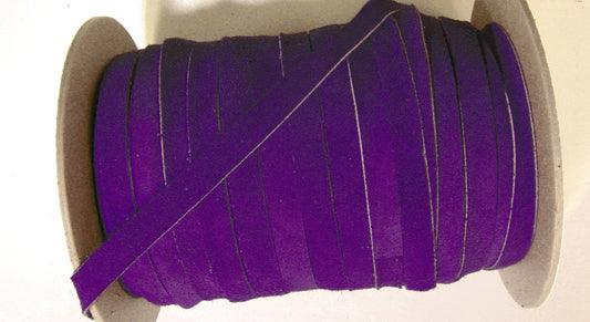 1/2" Flat Mauve Purple Grape Cow Split Cowhide Leather Strap (5 yds) 0500NC9 Thickness 0.070"
