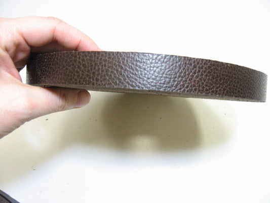 1/2" Flat, Cowhide Leather Strap in Brown Sienna (5 YDS) 0500ND6
