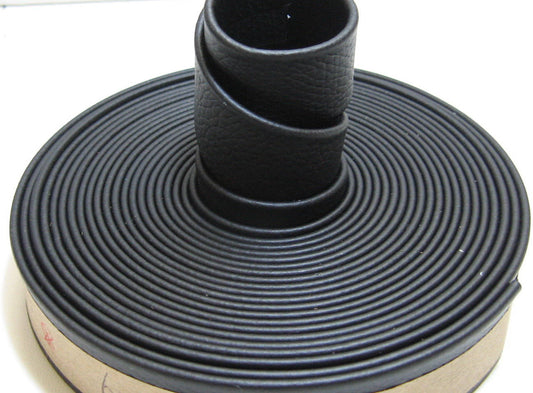 1.5"  Double Folded, Reinforced, Cowhide Strap in Sienna Black (1 YD) 1500RD9 - DAMAGED