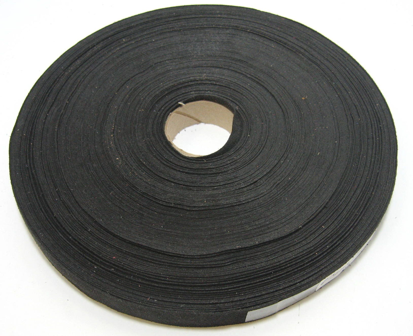 3/4" Wide Black Nappa Suede Ultrasuede Flat Strip (10 YDS) 0750NU-US lacing; black leatherette; fake suede; vegan suede; black trim tape