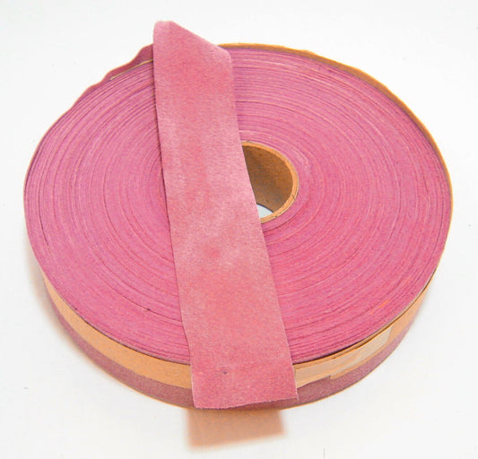 1- 1/4" Flat, Pig Suede Stripping, in Rose, Light Pink (3 YDS) 1250NP5 trim tape; edge binding; leather tape