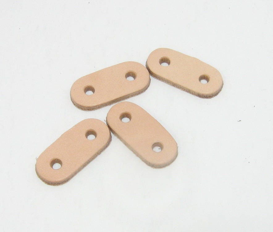 Real Leather Cord Sliders 1-1/2" x 3/4" (4 pcs) sewing; crafting; DT19-2