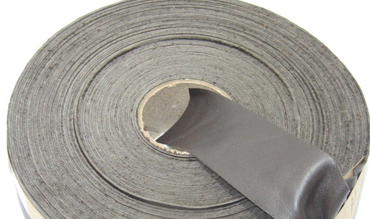 1-1/2" Flat Cowhide Binding in Medium Brown (3 YDS) 1500ND9 - trim tape; edge binding