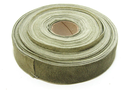 1- 1/4" Flat, Split Pig Suede Stripping, in Light Green Olive (3 YDS) 1250NP4 trim tape; edge binding; leather tape