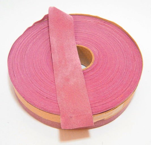 1" Flat, Pig Suede Stripping, in Rose, Light Pink (5 YDS) 1000NP5 trim tape; edge binding; leather tape