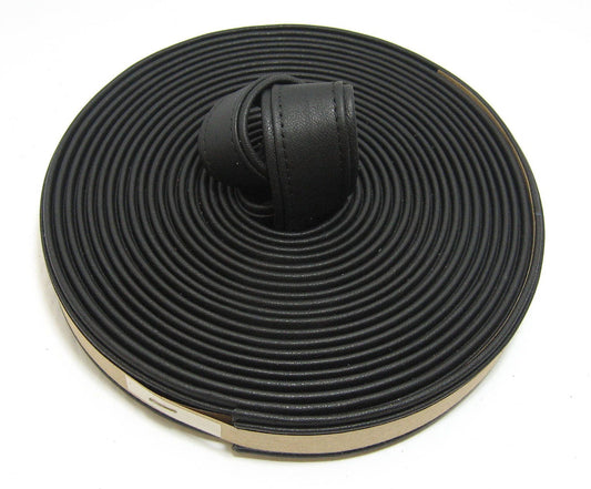 Genuine Cowhide Leather Strap -Two Layers - Double-folded & Reinforced in Black 1500 3591XD9 1-1/4" EXCEPTIONAL STRENGTH