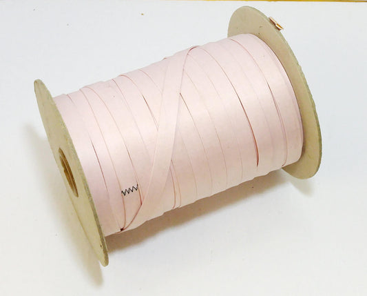 1/2" Satin Stripping in Baby Pink (10 yds) 0500BU folded strips; jewelry cord; trimming notions sewing