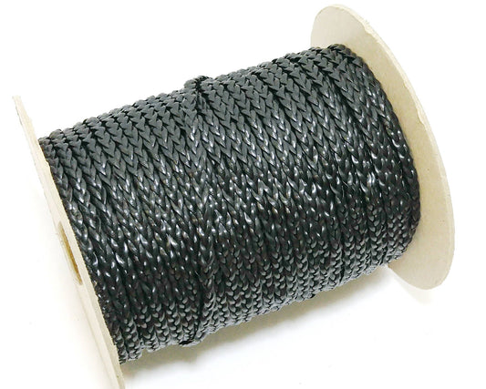 Braid made with 3 Strands of 3/32" Black Plastic Gimp (10 YDS) Arts and crafts; hobbies; kids; scrapbooking