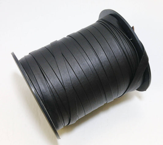 3/8" Polyurethane Leatherette Stripping in Brown Naturelle (10 yds) 0375BUNAT faux leather strips; jewelry cord; trimming; VEGAN