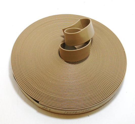 3/4"  Double Folded, Vegan Leather Strap in Tan Koram (5 YDS) 0750BUKOR - straps; faux leather; handbag; sewing; crafting
