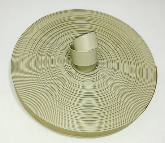 5/8"  Double Folded, Vegan Leather Strap in Beige Bias Vinyl (3 YDS) 0625BVB - straps; faux leather; handbag; sewing; crafting