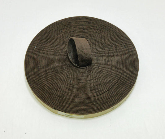 3/4"  Double Folded, Vegan Faux Suede Strap in Brown Diamond Stitch (3 YDS) 0750BUKOR - straps; faux suede; handbag; sewing; crafting