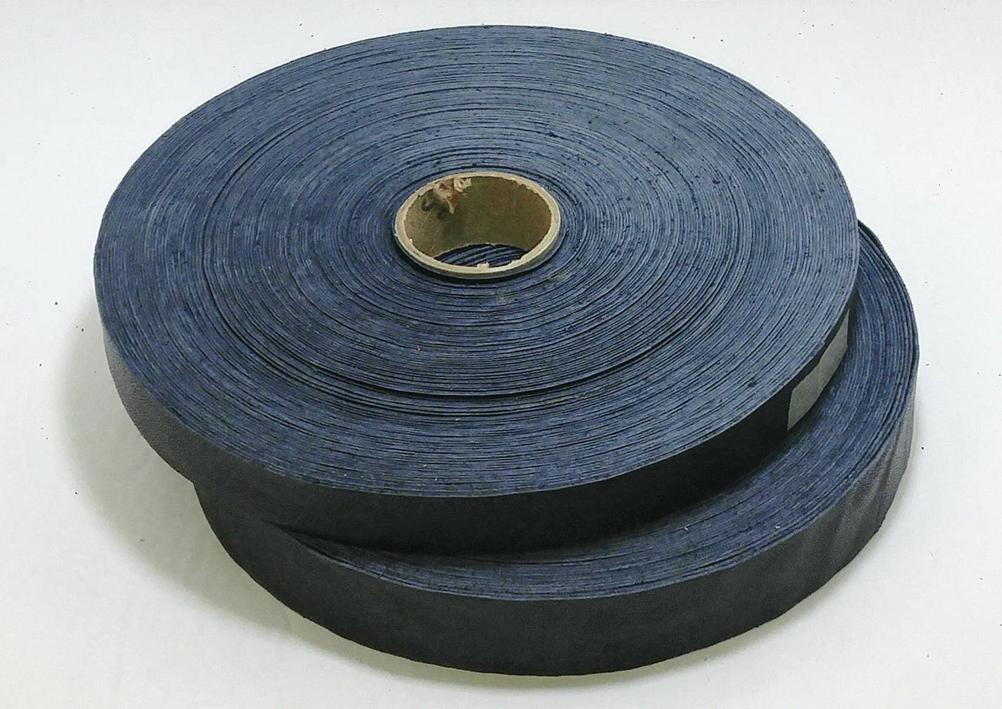 1-1/4" Flat, Cowhide Leather Binding in Navy Blue Lamb Touch (3 YDS) 1250NDB trim tape; edge binding; leather tape