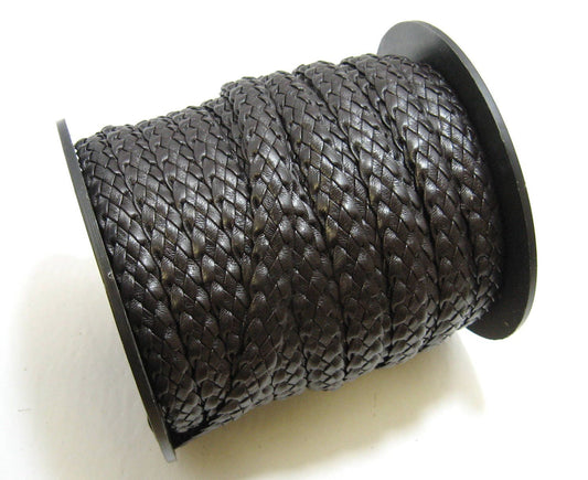 5/32 5 Strand Braid in Brown Naturelle (1 YD) 0156BU005NAT