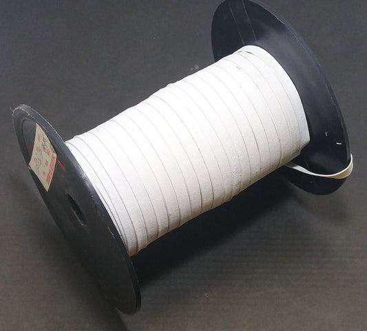 1/4" Polyurethane Leatherette Stripping in White Sienna (18 yds) 0250BUPU faux leather strips; jewelry cord; trimming; vegan leather trim