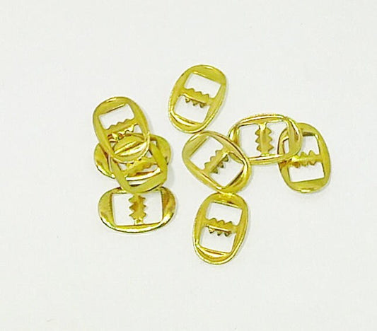 6mm (1/4") Gilt/Gold Buckles Decorative arts and crafts; shoe making; scrapbooking; delicate buckles