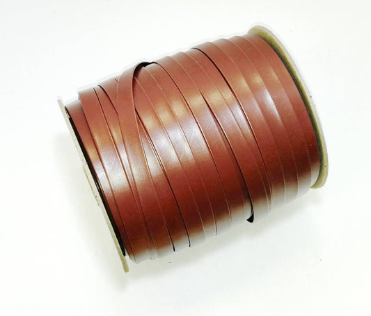 1/2" Polyurethane Leatherette Stripping in Light Brown (5 yds) 0500BUPU faux leather strips; jewelry cord; trimming vegan leather trim
