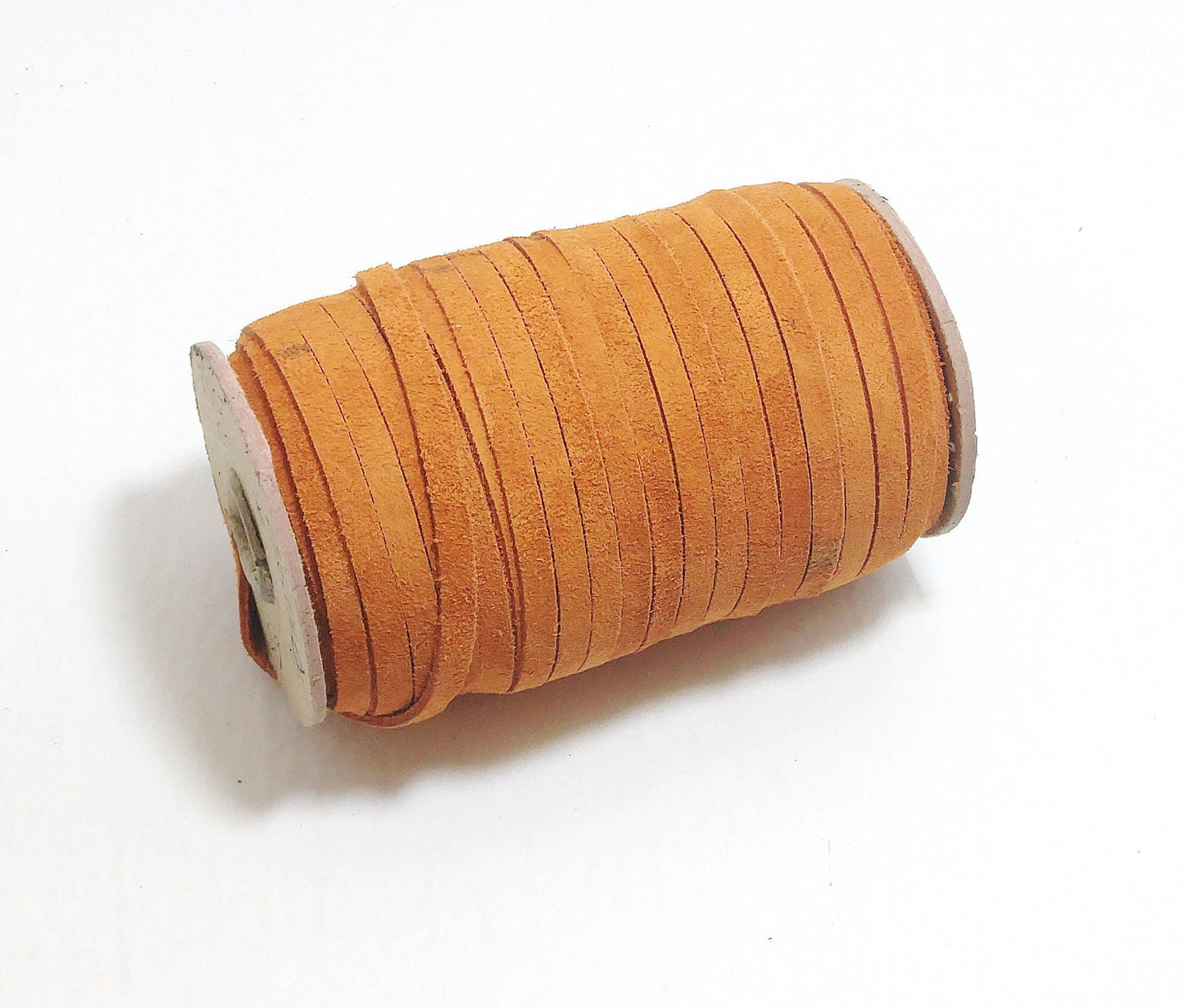 Genuine Cowhide Leather Flat Lacing 1/4" in Rust Calf Suede (10 yds) 0250ND5 leather jewelry cord; DIY; dream catchers; leather crafts