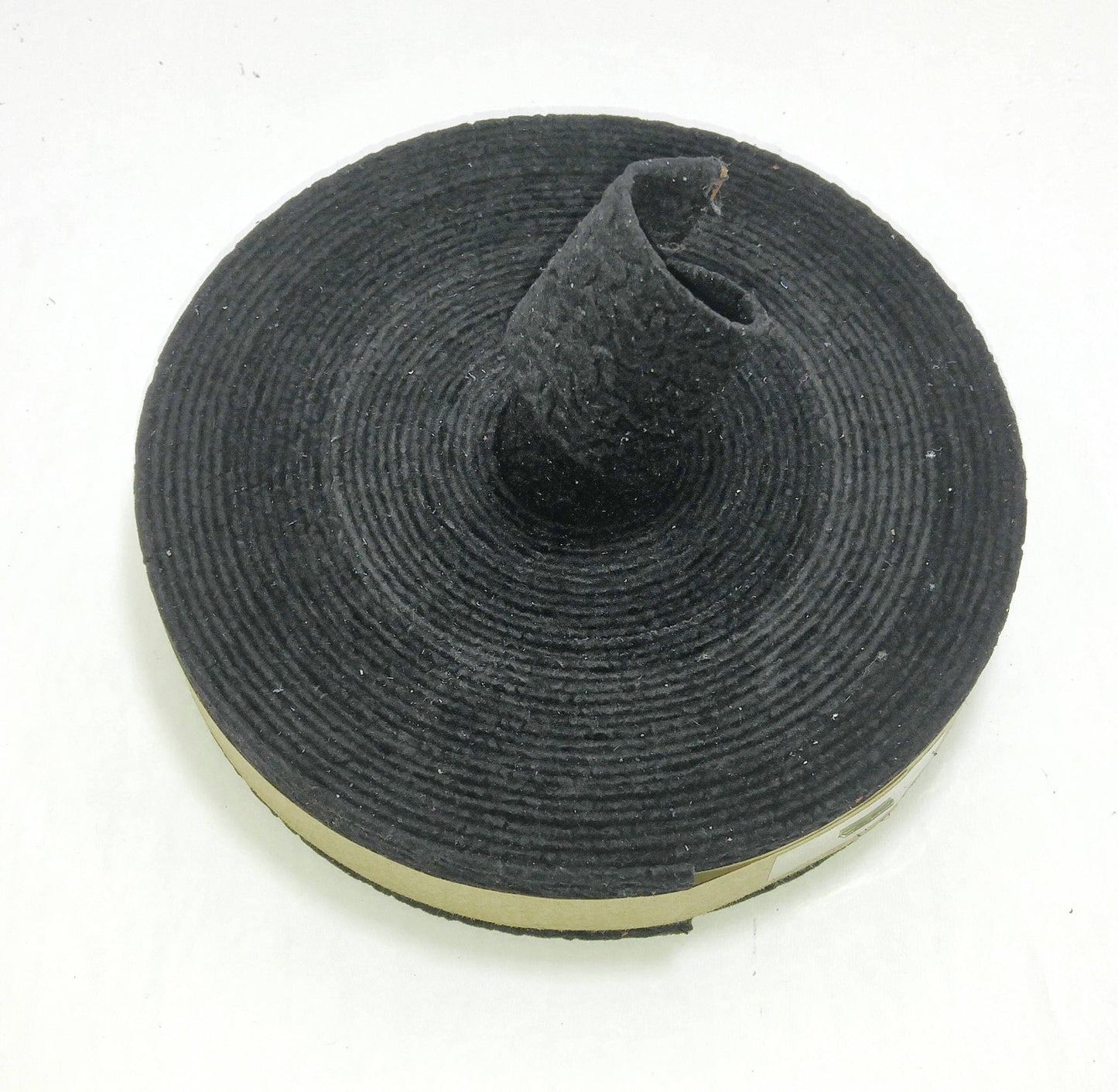 1-1/4"  Double Folded, Vegan Leather Strap in Black Print (2 YDS) 1250BUKOR - straps; faux suede; handbag; sewing; crafting