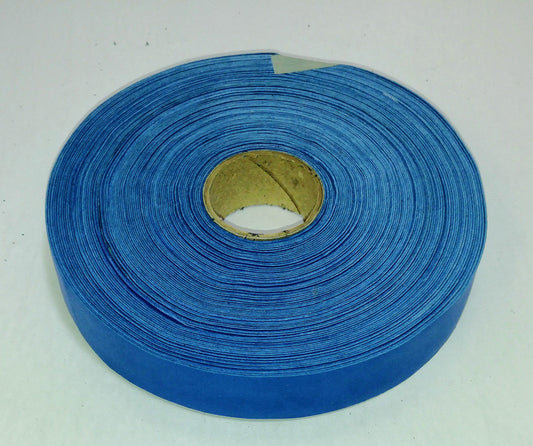 1" Flat, Lamb Leather Binding in Cobalt Blue Lambskin (3 YDS) 1000NLA - trim, edge binding, leather tape