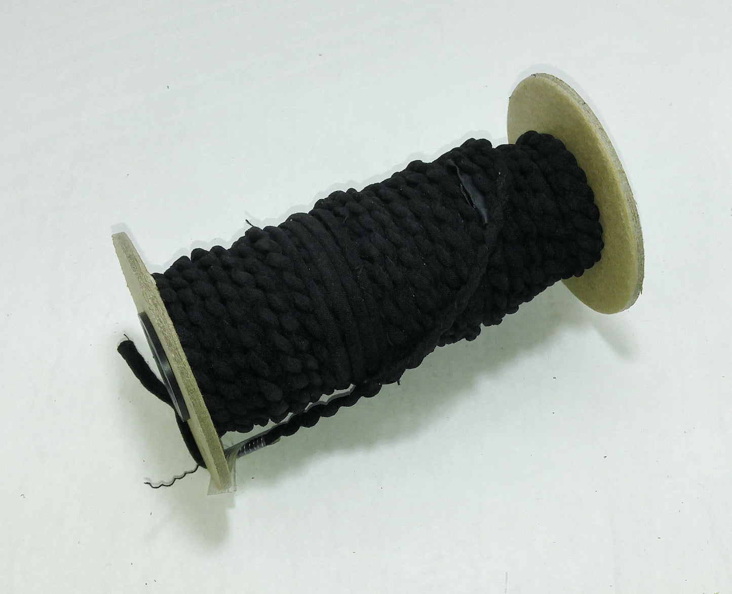 2 Strand Lycra Braid in Black (16 yards) - arts and crafts; decorative trim; lacing; straps; spaghetti straps