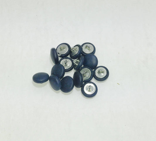 16 x 16L Leather Covered Loop Back Buttons in Navy
