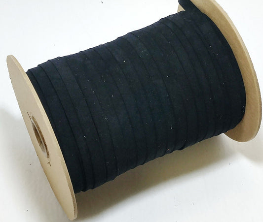 1/2" Polyurethane Faux Suede Stripping in Black (5 yds) 0500BUPU faux leather strips; jewelry cord; trimming; vegan leather trim