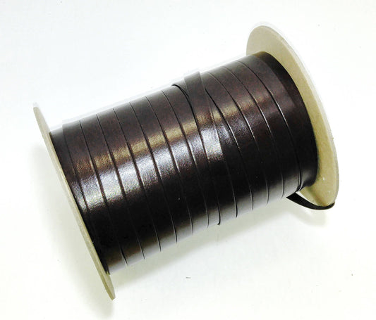 1/2" Polyurethane Leatherette Stripping in Brown (5 yds) 0500BUPU faux leather strips; jewelry cord; trimming vegan leather trim