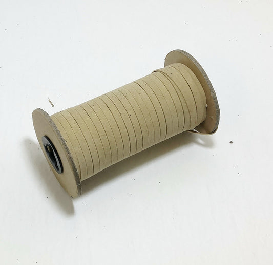 1/4" Polyurethane Faux Suede Stripping in Camel Beige (10 yds) 0250BUPU faux leather strips; jewelry cord; trimming; vegan leather trim