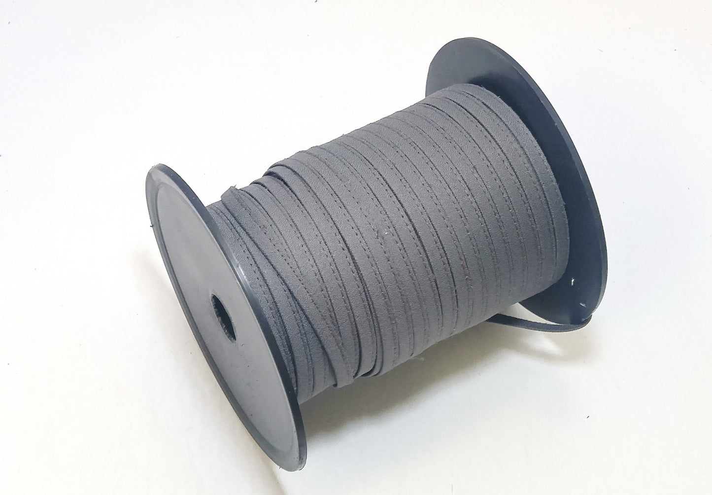 1/4" Stitched Lacing in Grey/Gray Peau de soie (5 YDS) 0250DUPUS