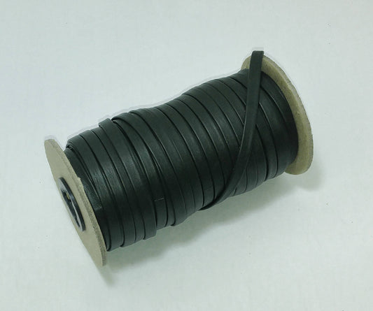 1/4" wide Cowhide Leather Lacing Dark Forest Green  (5 yds) 0250BD9 Double-Folded