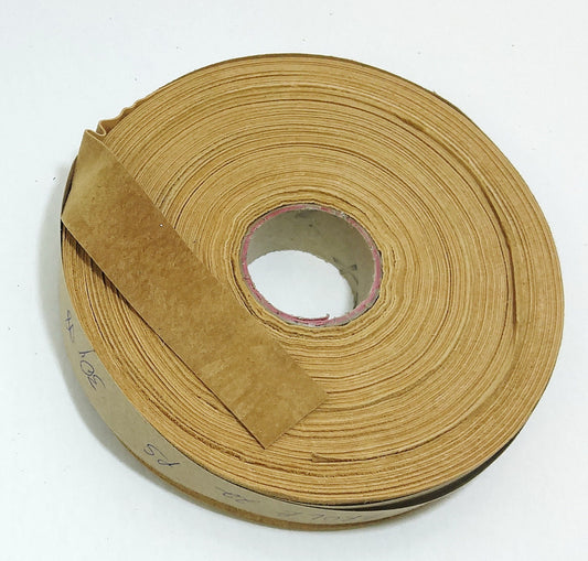 1-1/4" Flat, Pig Suede Stripping, in Creme Brulee (3 YDS) 1250NP6 trim tape; edge binding; leather tape tan, beige, light brown