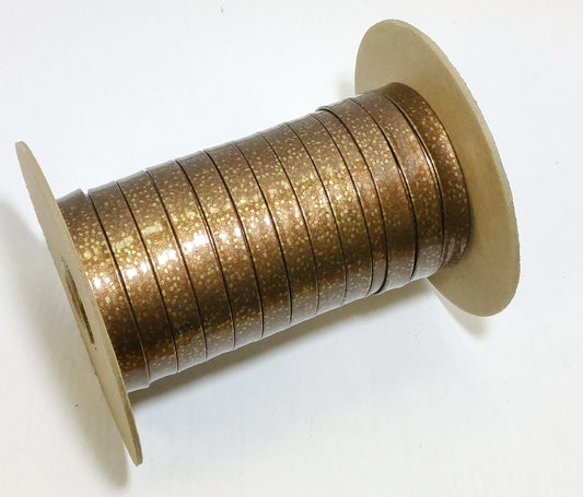 1/2" Polyurethane Leatherette Stripping in Spotted Bronze (10 yds) 0500BUPU faux leather strips; jewelry cord; trimming vegan leather trim