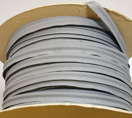 5/8"  Thick Cord Piping in Grey/Gray Peau de soie  (5 YDS) - upholstery, bold look; matresses, cushions, pillows, garments, home decor, DIY