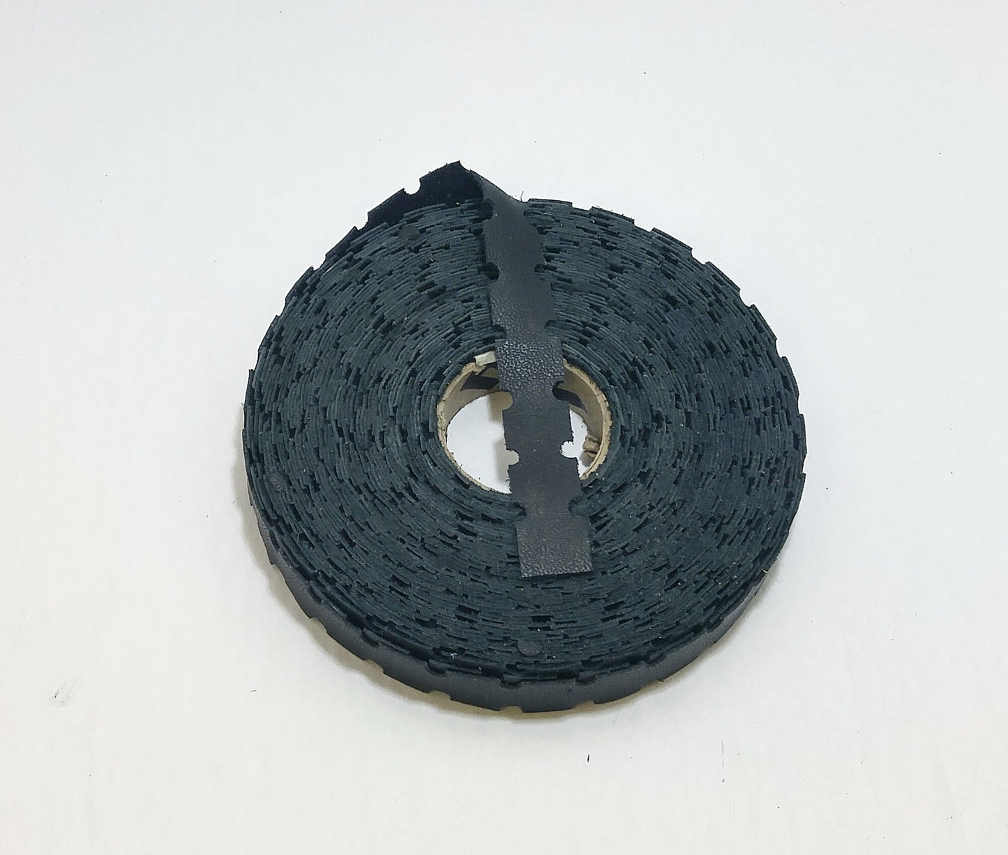 5/8" Perforated Cowhide Leather Trim in Black 1500 (3 yards) - edge binding; sewing; arts and crafts; trim tape; leather tape 3441XD9