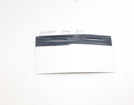 1/8" Double Folded and Reinforced Kid Leather Lacing in Grey/Gray (2.4 yards) 0125RKA