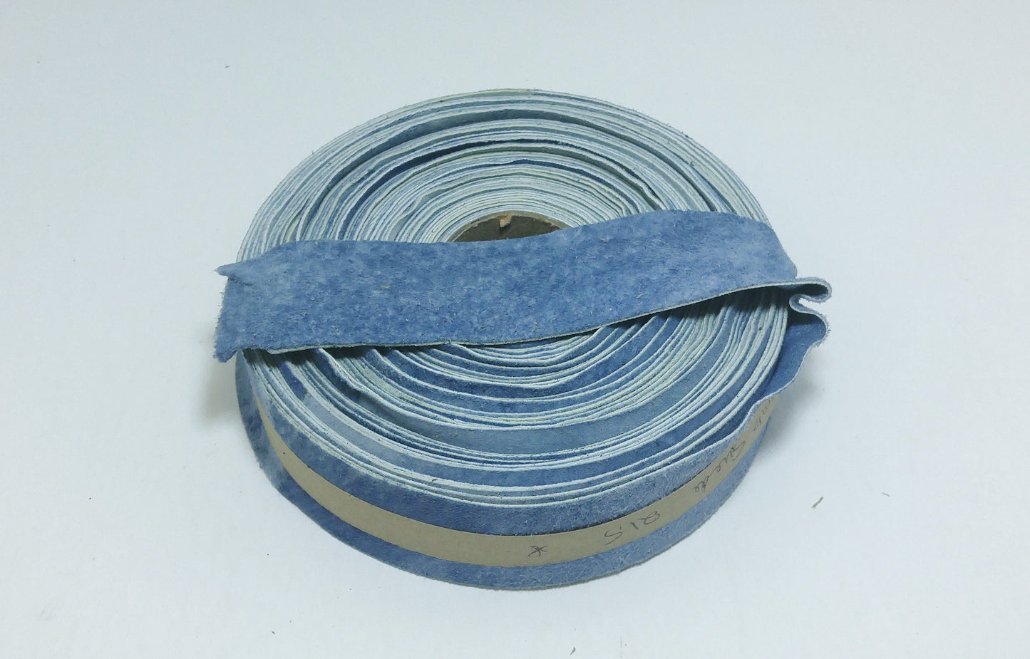 1-1/4" Flat, Lambskin Suede Binding, in Blue Jeans/Denim Blue (2 YDS) 1250NLA