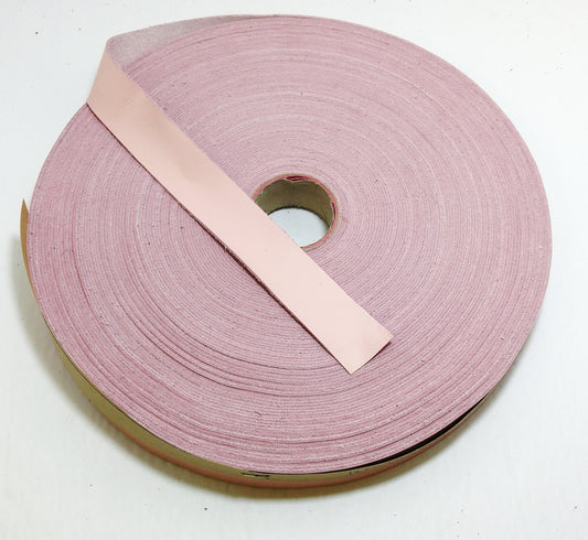 3/4" Flat, Cowhide Leather in Nassa Baby Pink (5 YDS)  0750NDB