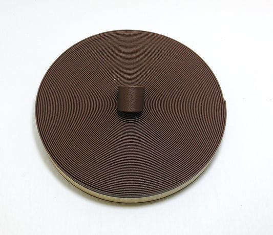 1/2" Double Folded, Vegan Leather Strap in Brown Athena  0500BVATH vinyl