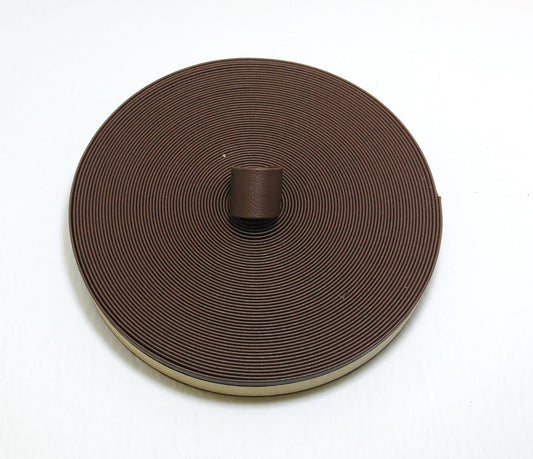 3/4" Double Folded, Vegan Leather Strap in Brown Athena  0750BVATH vinyl