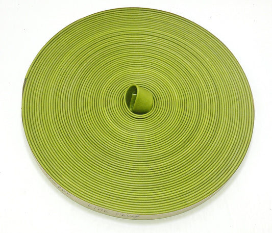 Genuine Leather Strap 3/4" Double-Folded and Reinforced (2 YDS) in Lime Crush 0750RDD light green; green
