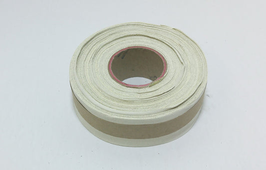 1-1/2" Flat, Lamb Leather Binding in Matte Bone (2 YD) 1500NLA - trim, edge binding, leather tape ivory; white; eggshell; off white