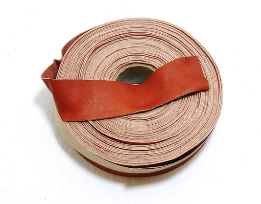 1-1/2" Flat, Lambskin Binding, in Burnt Orange (4 YDS) 1500NLA *card*